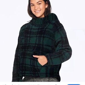 Victoria's Secret Green Plaid Sweater
